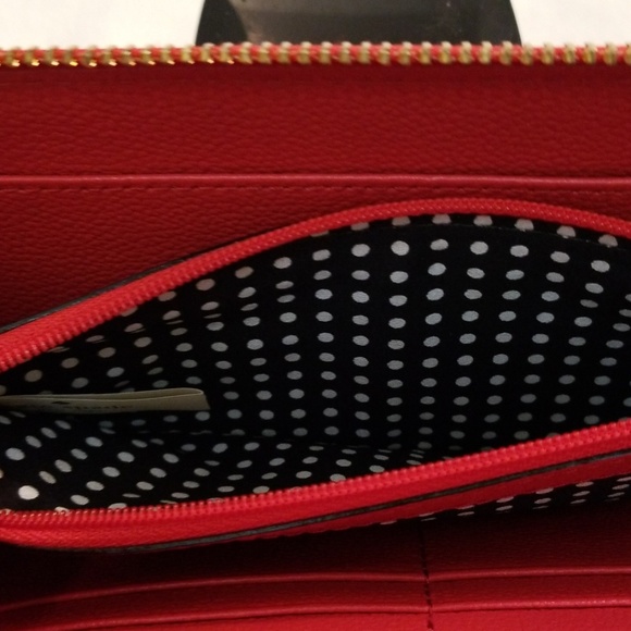 Kate Spade wallet wristlet leather  geranium color NWT - Picture 7 of 8